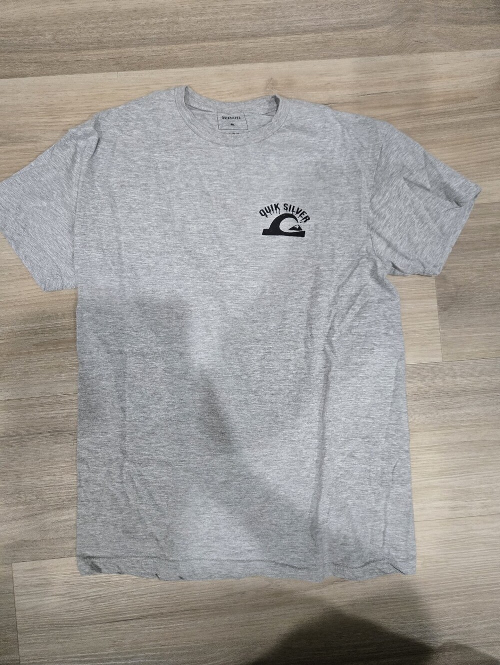 Quiksilver Gray Short Sleeve Logo Tee